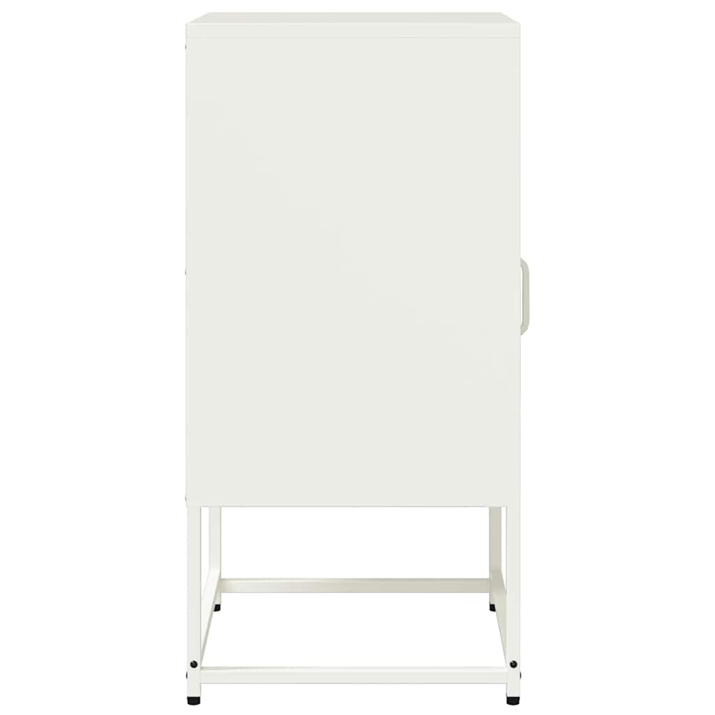 naktinė spintelė balta 36x39x78 cm šaltai valcuotas plienas