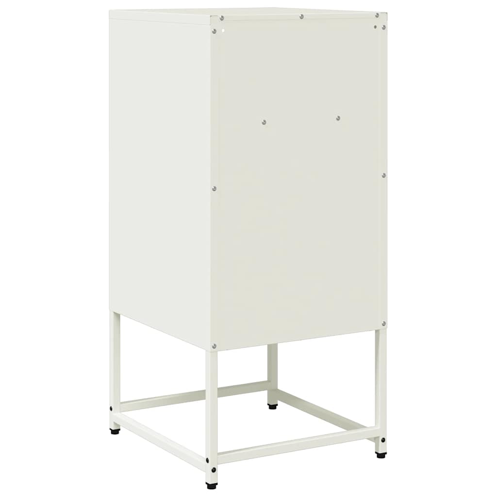 naktinė spintelė balta 36x39x78 cm šaltai valcuotas plienas