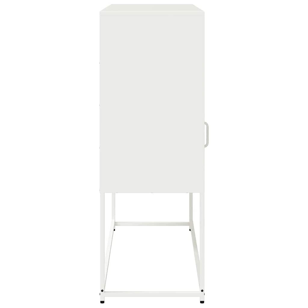 Sideboard, white, 100.5x39x107cm, steel