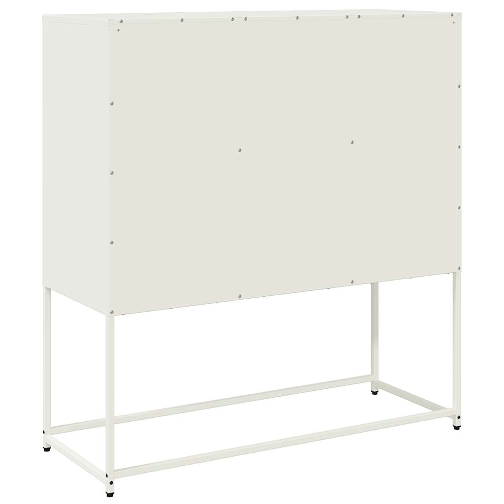 Sideboard, white, 100.5x39x107cm, steel