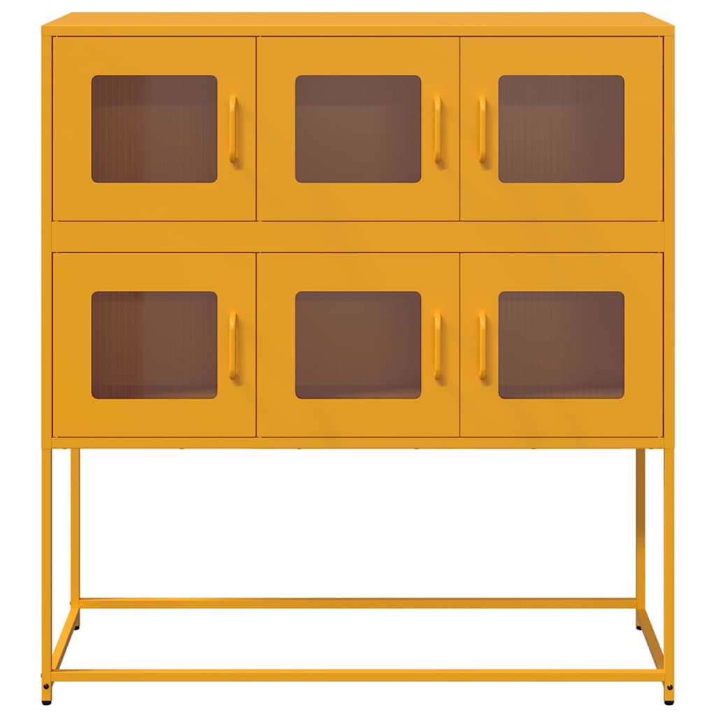 Šoninė spintelė, garstyčių, 100,5x39x107cm, plienas
