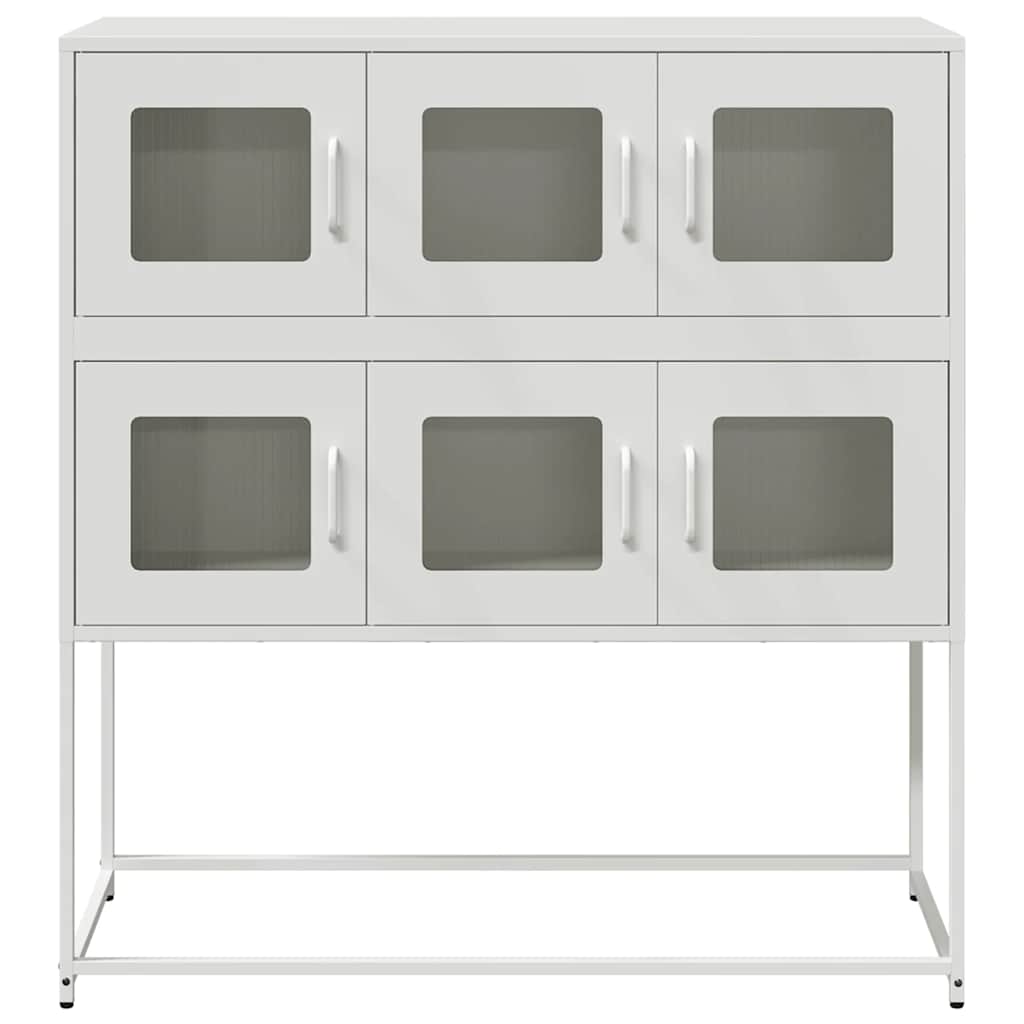 Šoninė spintelė, baltos spalvos, 100,5x39x107cm, plienas
