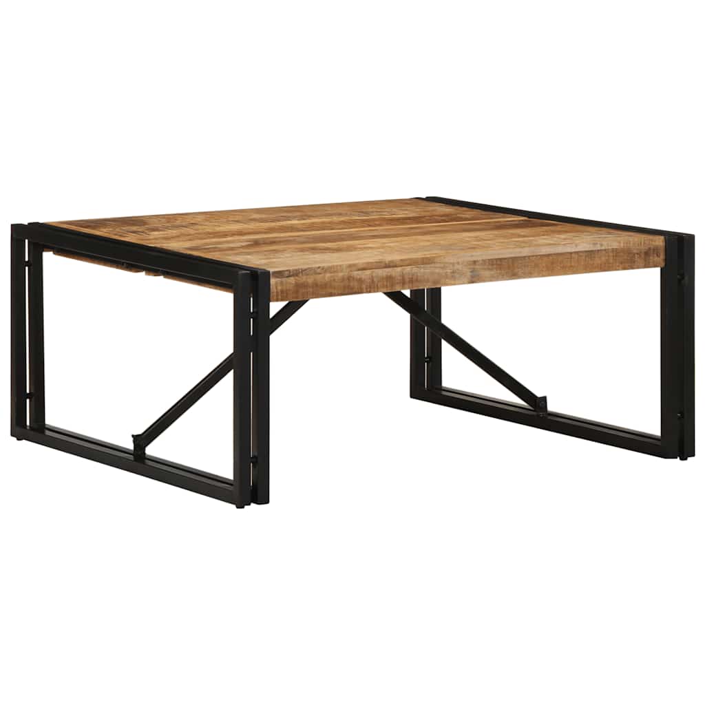 Kafijas galdiņš 80x80x35 cm Masīvkoks Rough Wood Mango