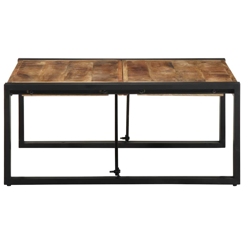 Kafijas galdiņš 80x80x35 cm Masīvkoks Rough Wood Mango