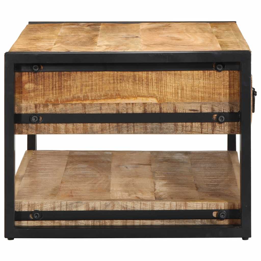 Kavos staliukas 90x50x38 cm Masyvus Rough Wood Mango