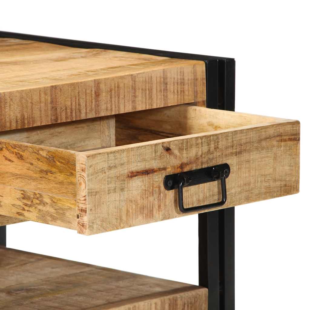 Kavos staliukas 90x50x38 cm Masyvus Rough Wood Mango
