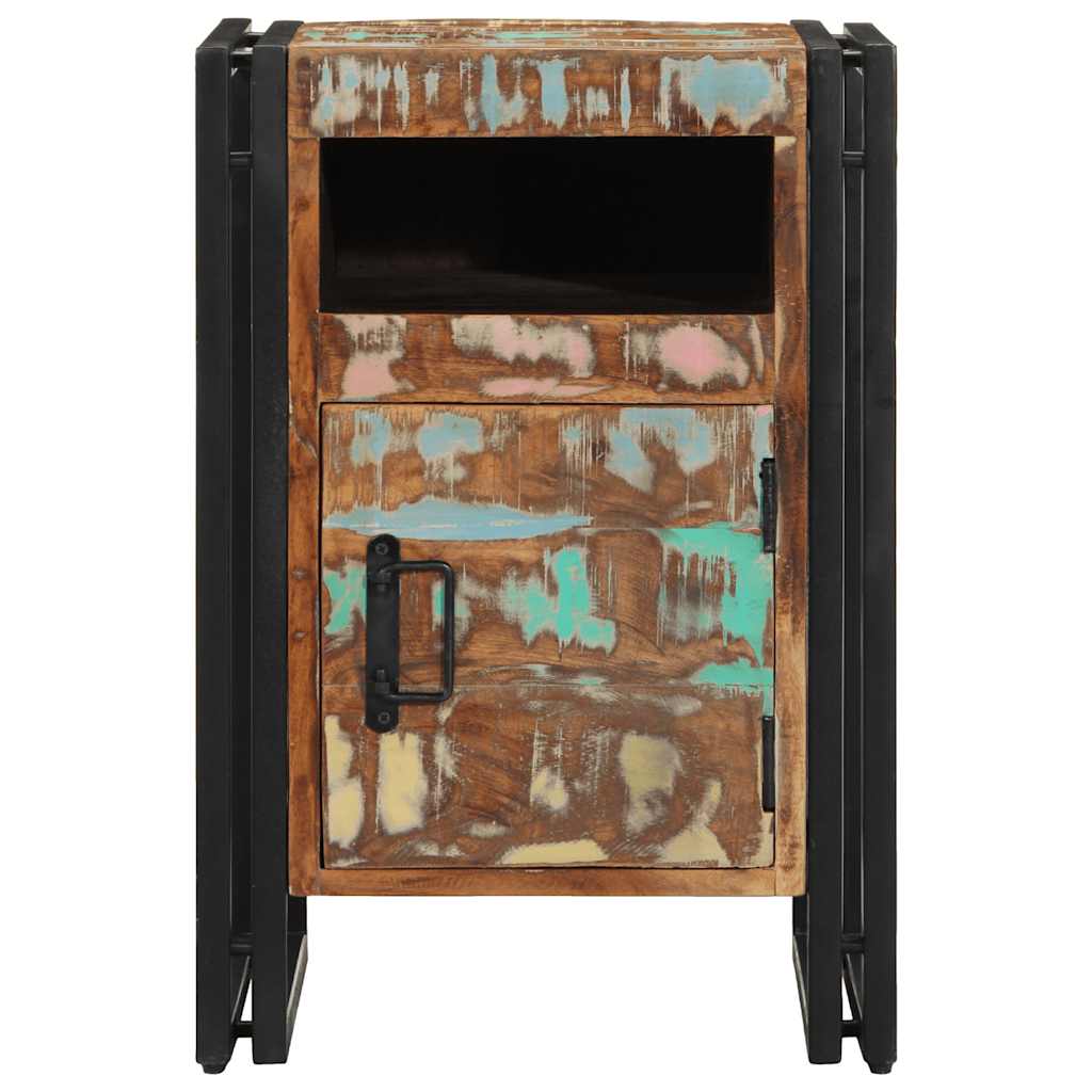 Naktinė spintelė, 40x40x59 cm, perdirbtos medienos masyvas