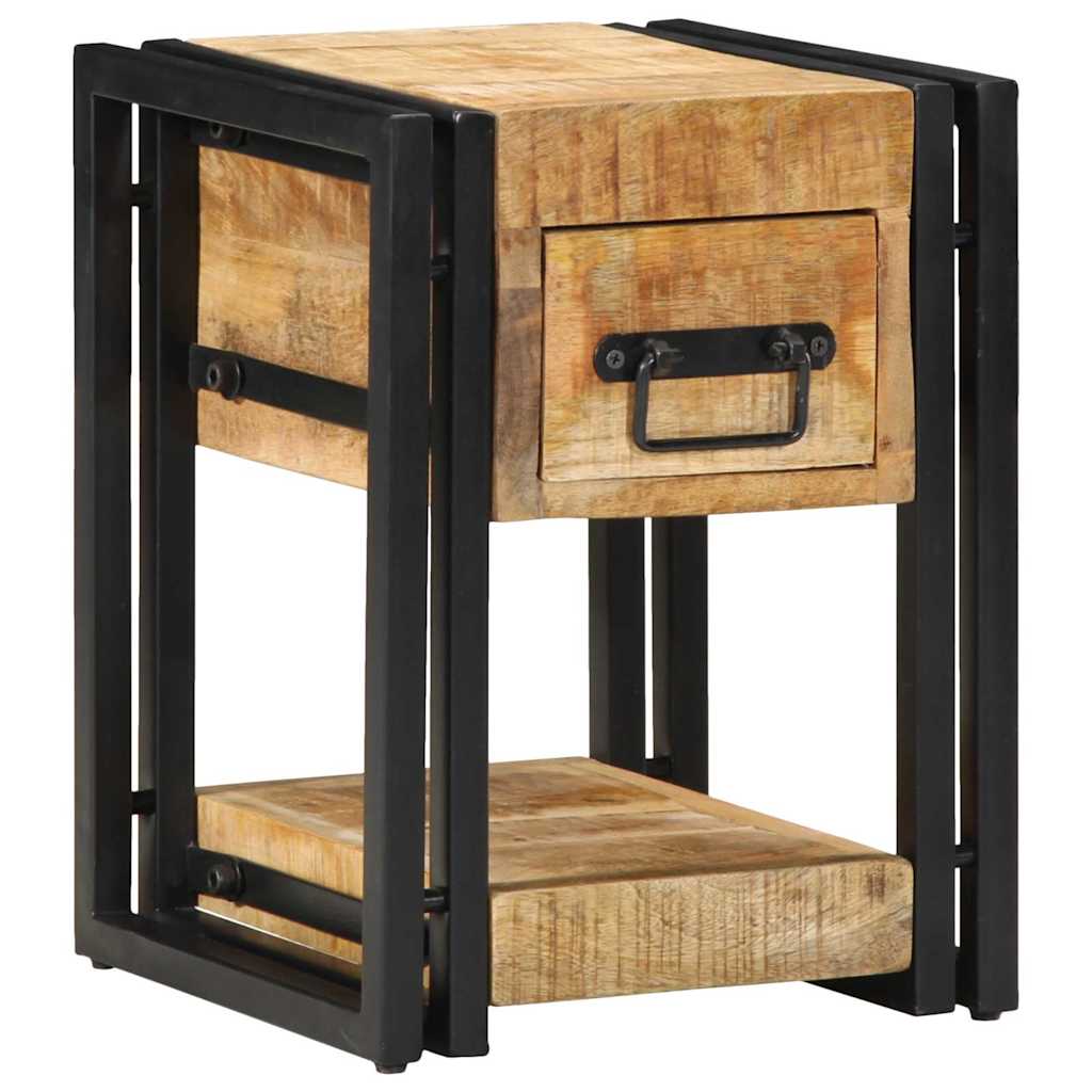 Naktiniai staliukai 2 vnt 40x40x40 cm Tvirtas mango medis