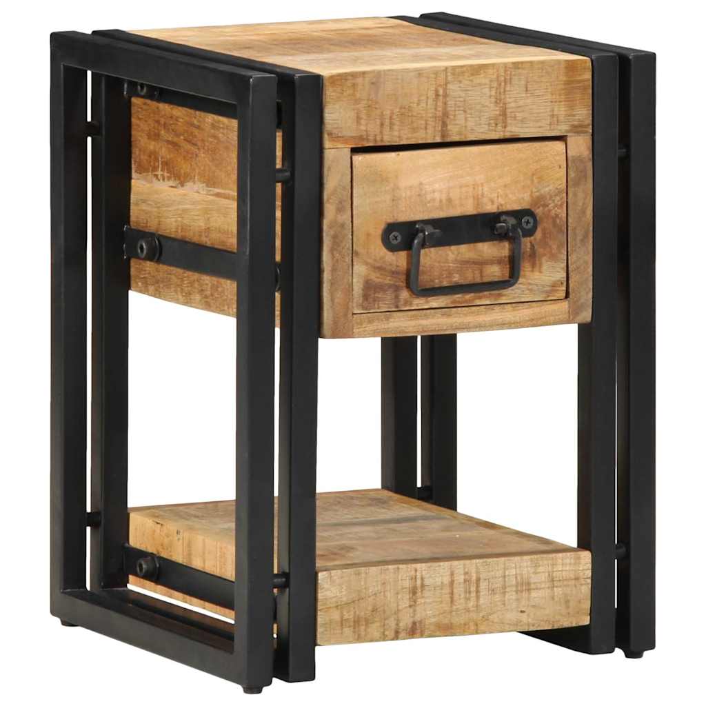 Naktiniai staliukai 2 vnt 40x40x40 cm Tvirtas mango medis