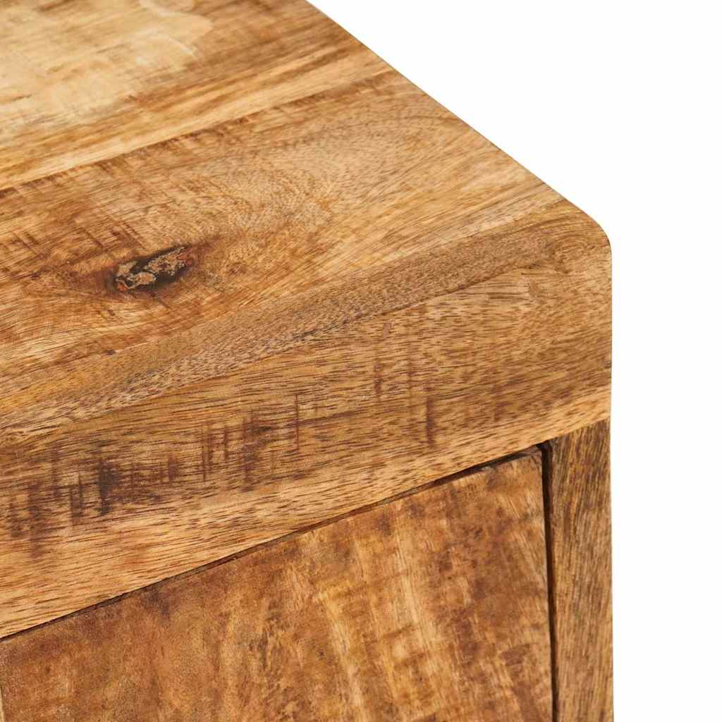 Nightstand 2 pcs Brown Solid mango wood