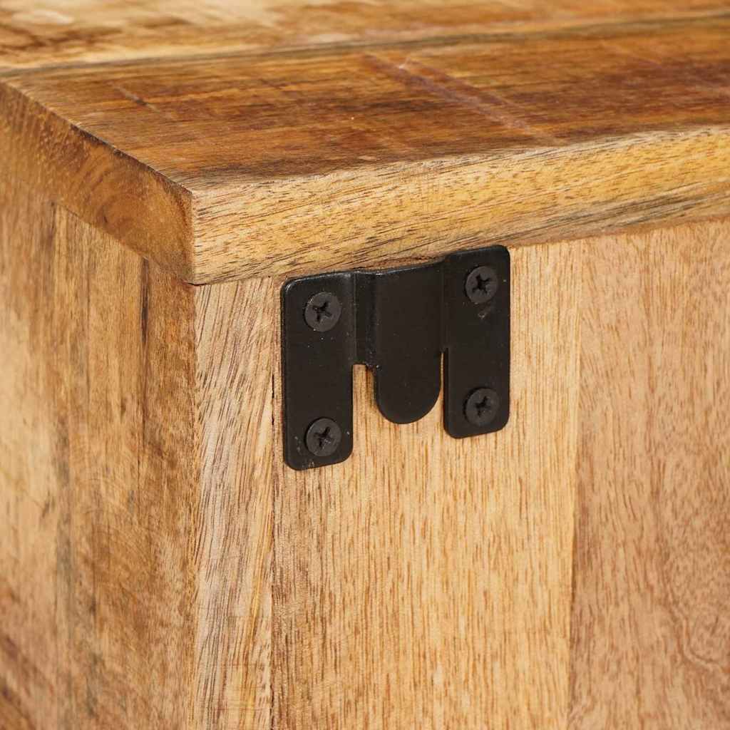 Nightstand 2 pcs Brown Solid mango wood