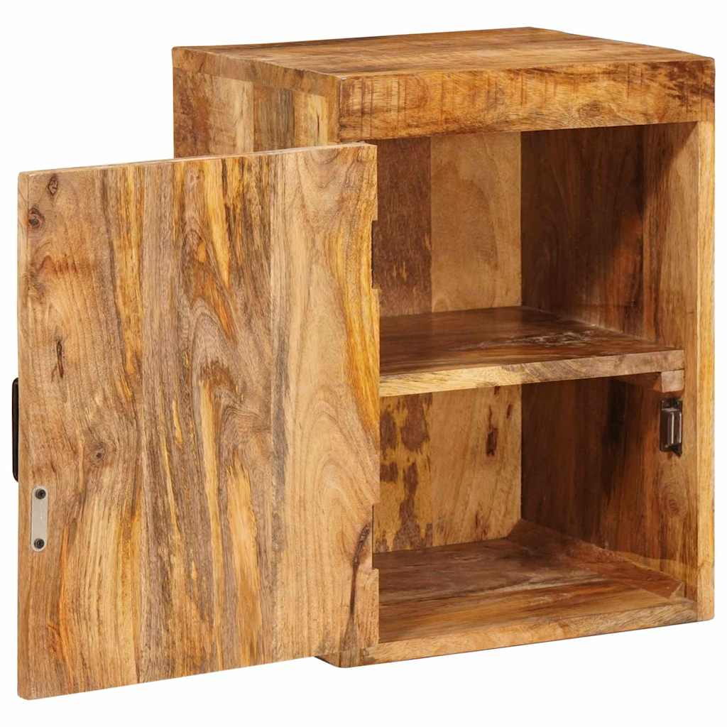 Nightstand 2 pcs Brown Solid mango wood