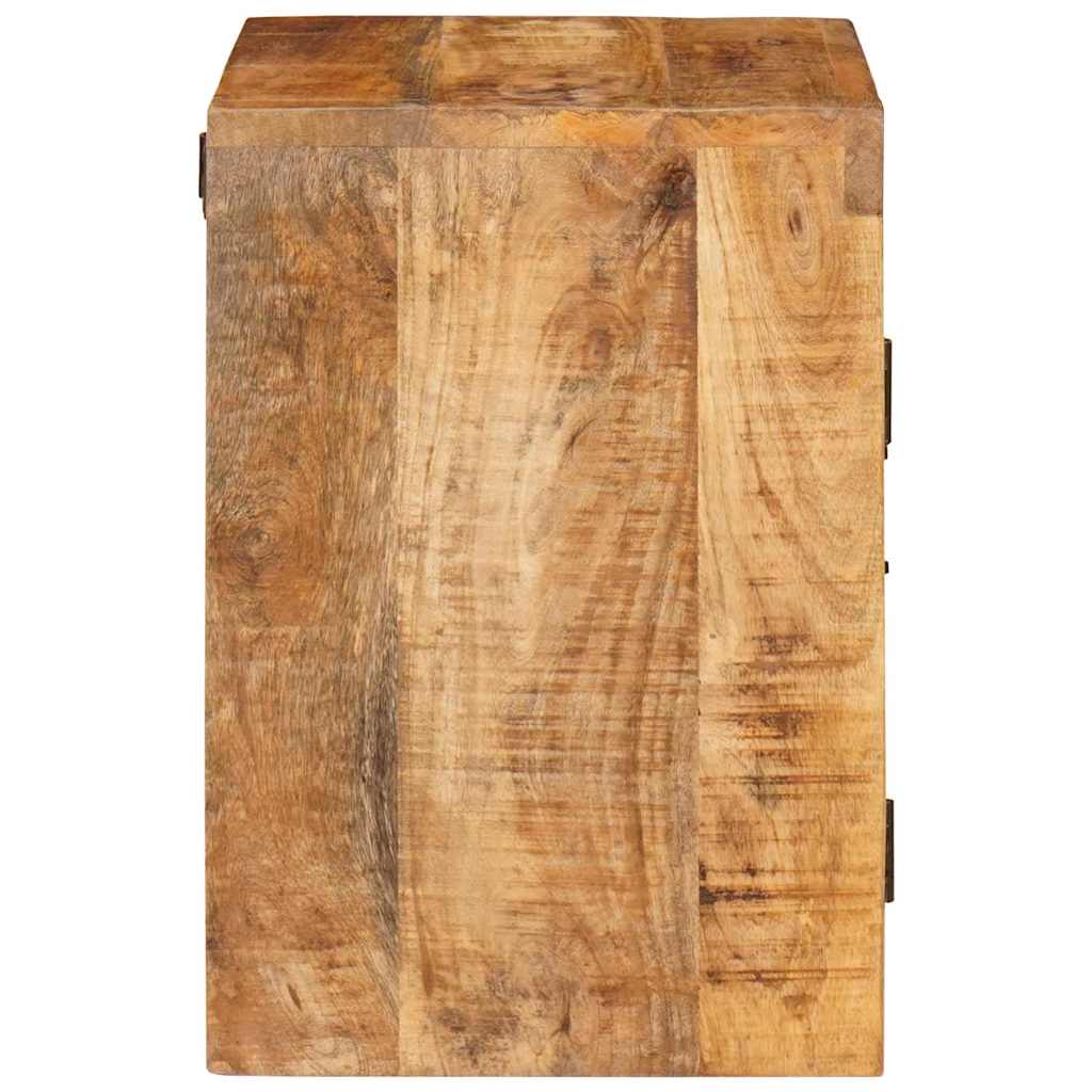 Nightstand 2 pcs Brown Solid mango wood