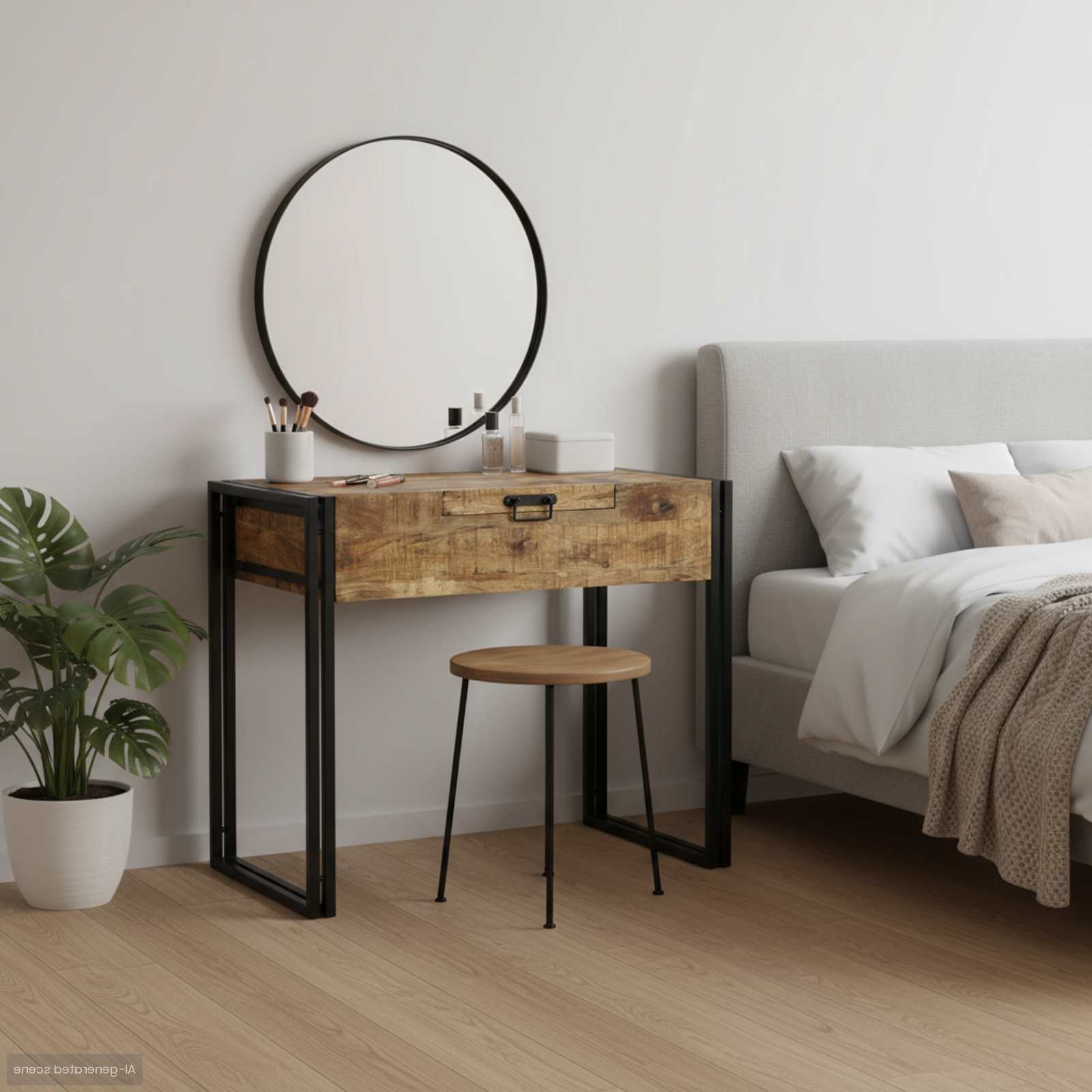 kosmētikas galds 90x50x75 cm no stipra mango koka