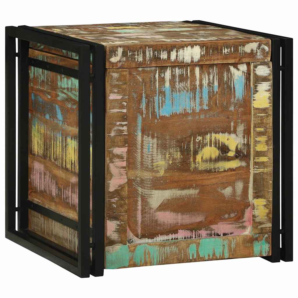 Uzglabāšanas kastes 50 x 50 x 50 cm Reciklēts masīvkoks