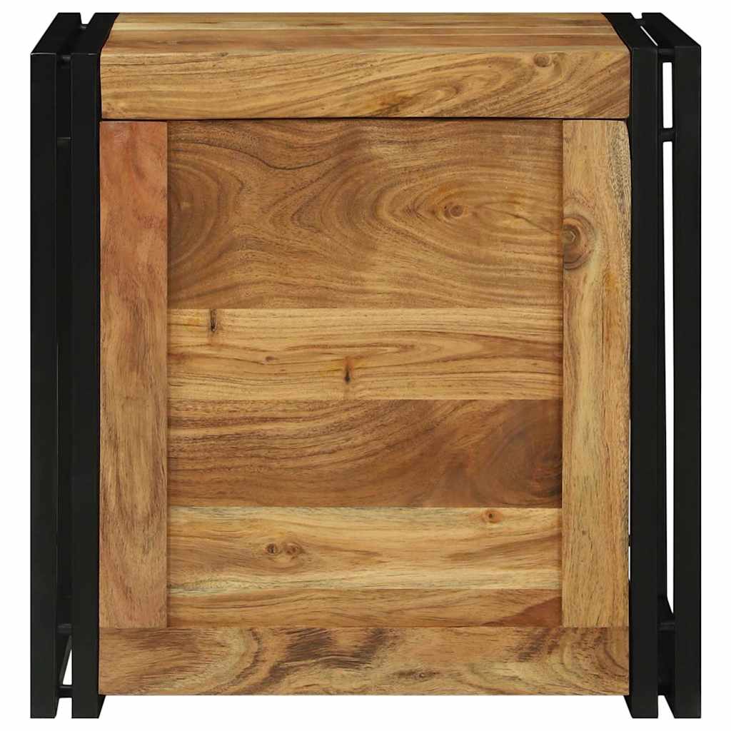 Saugojimo dėžė Ruda ir juoda 50 x 50 x 50 cm