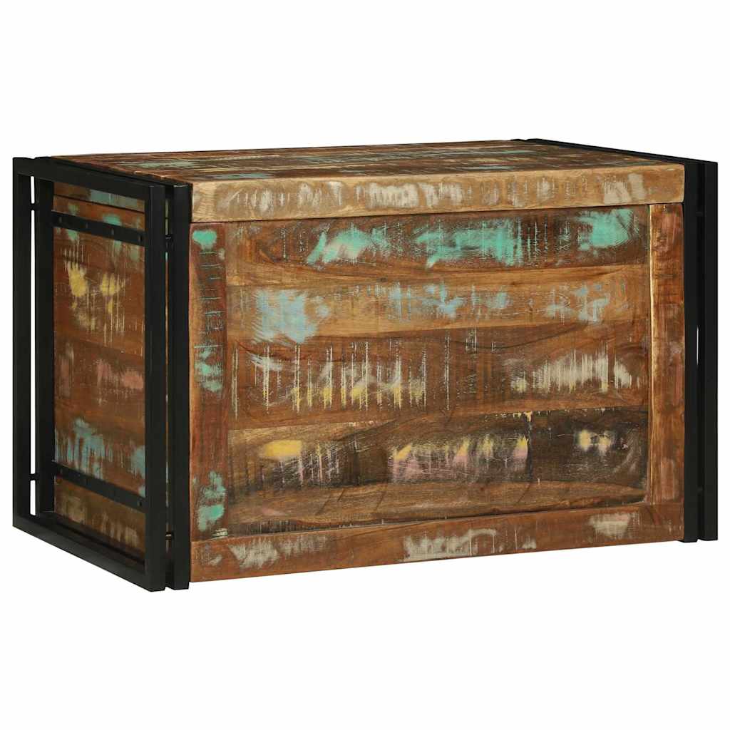 Saugojimo dėžė Ruda ir juoda 80 x 50 x 50 cm apdirbta mediena