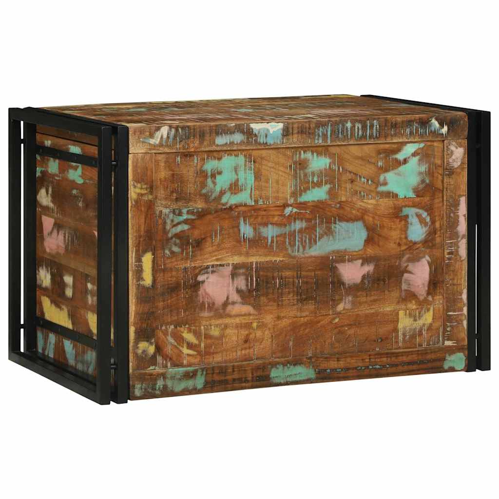 Saugojimo dėžė Ruda ir juoda 80 x 50 x 50 cm apdirbta mediena