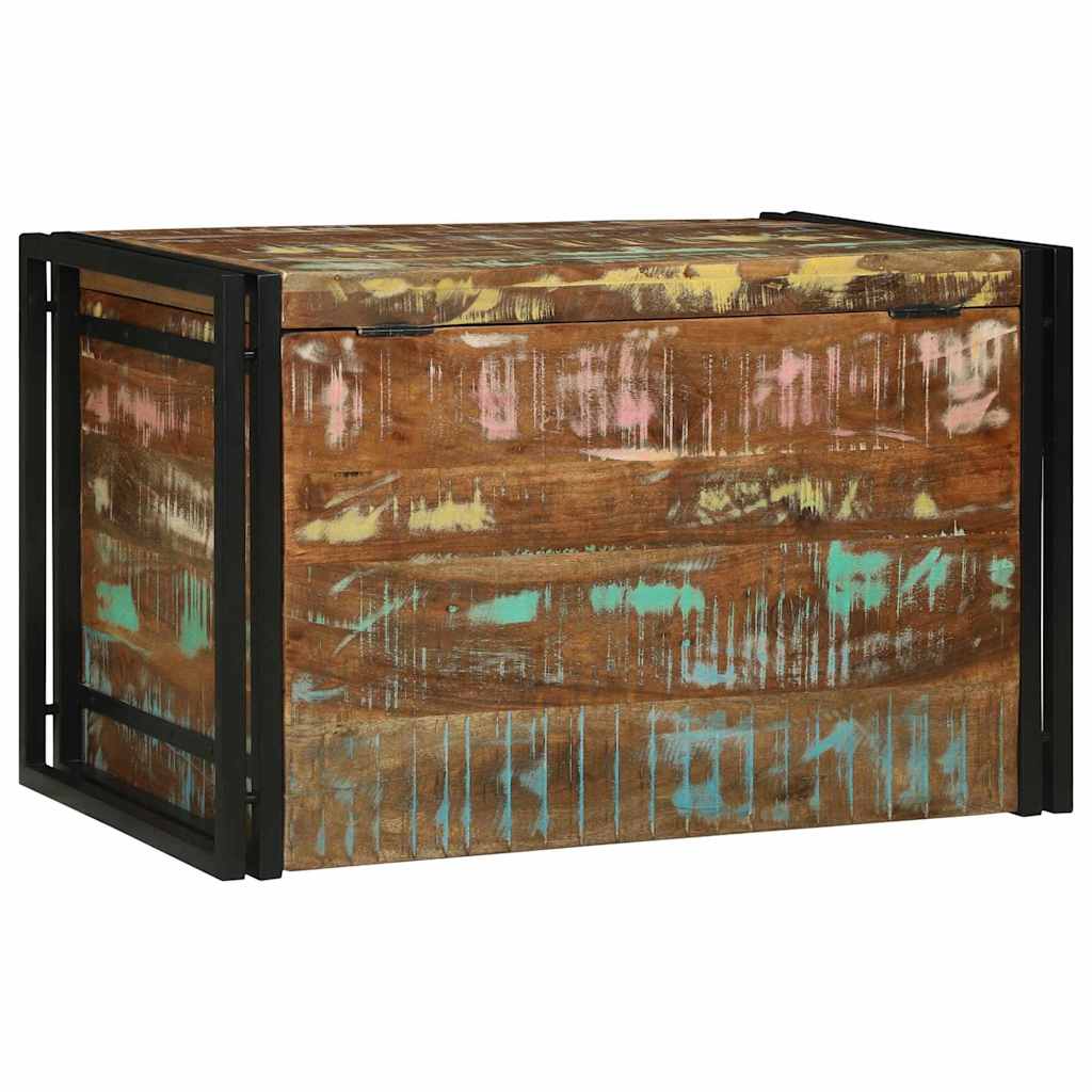 Saugojimo dėžė Ruda ir juoda 80 x 50 x 50 cm apdirbta mediena