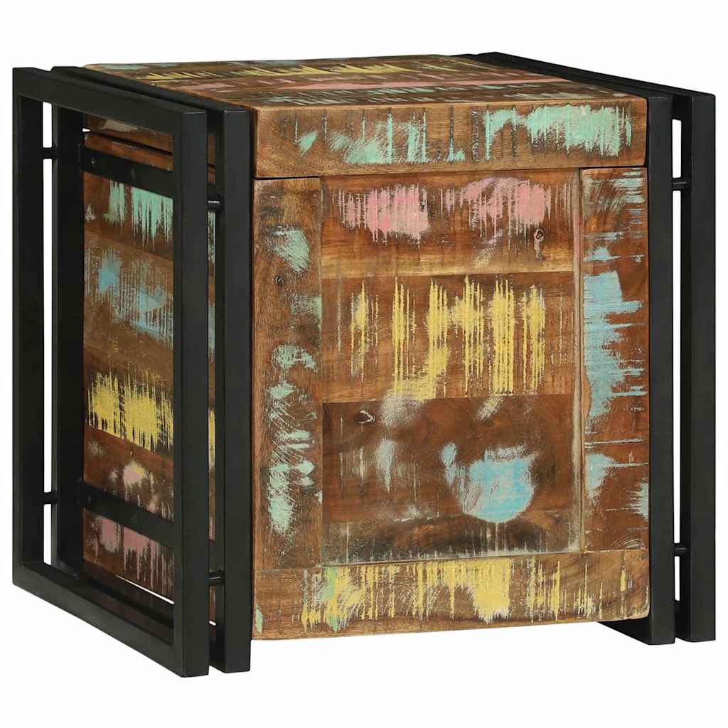 Storage box 40 x 40 x 40 cm Solid acacia wood