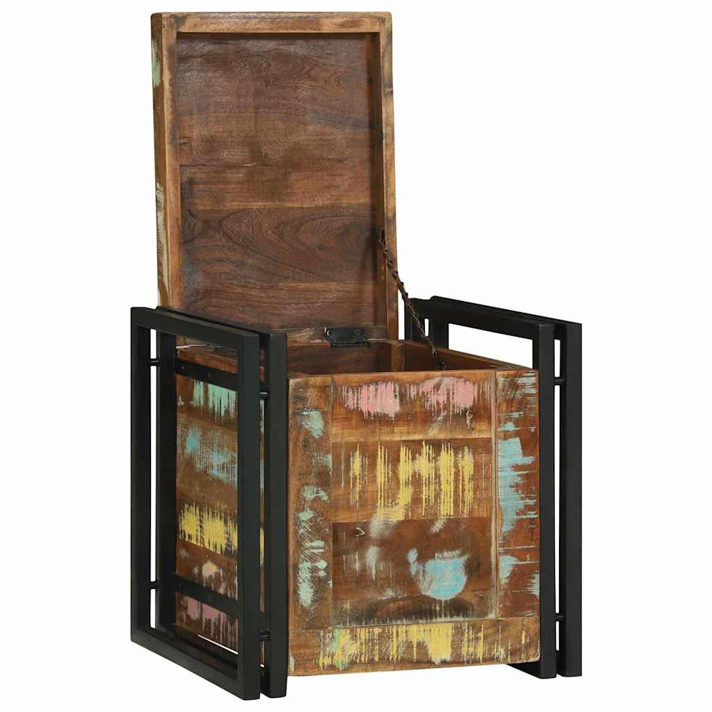 Storage box 40 x 40 x 40 cm Solid acacia wood