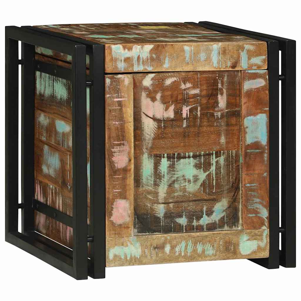 Storage box 40 x 40 x 40 cm Solid acacia wood