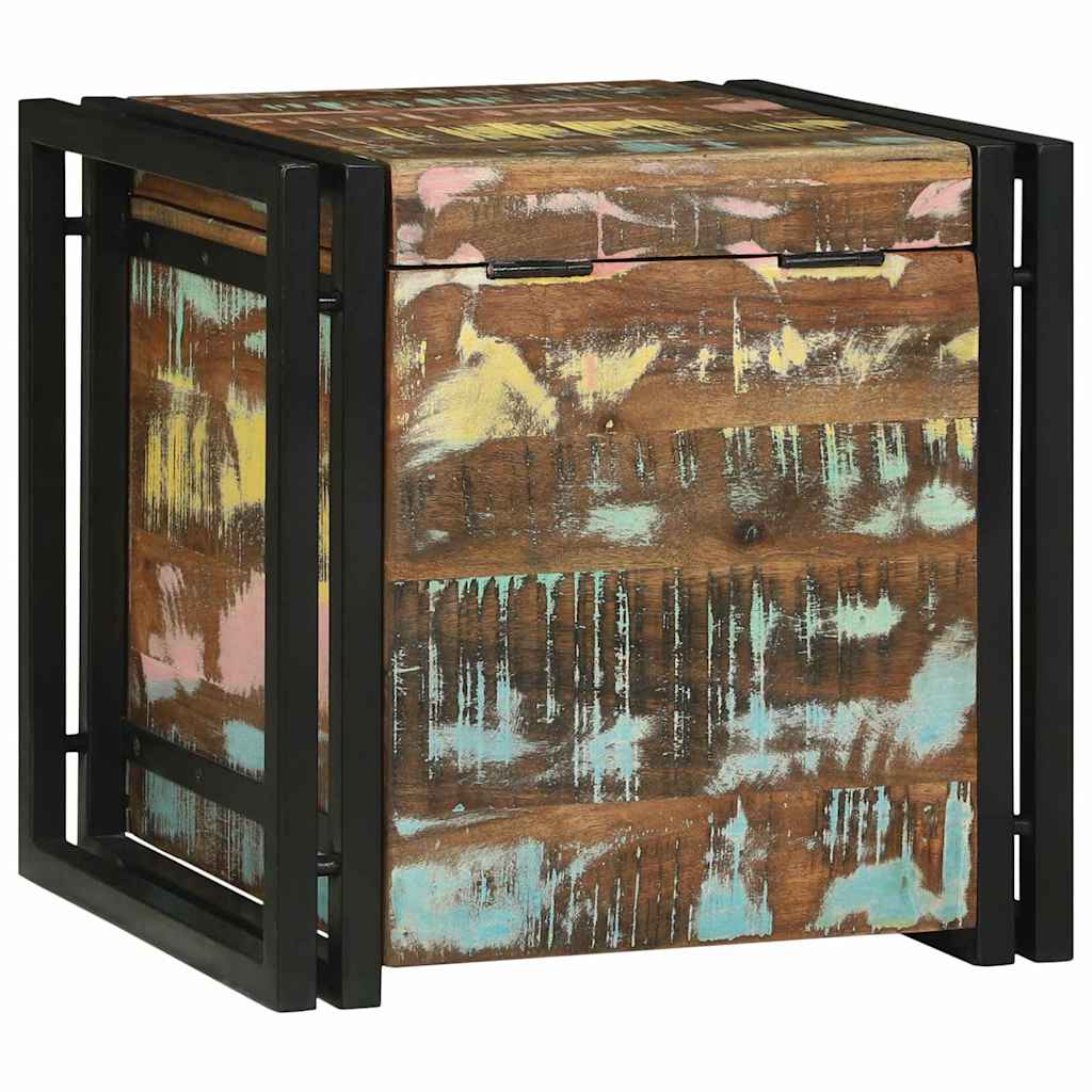 Storage box 40 x 40 x 40 cm Solid acacia wood
