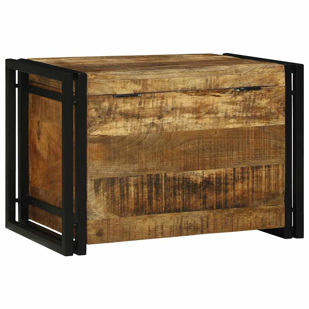 Saugojimo dėžė Ruda ir juoda 60 x 40 x 41 cm Kietas mango medis