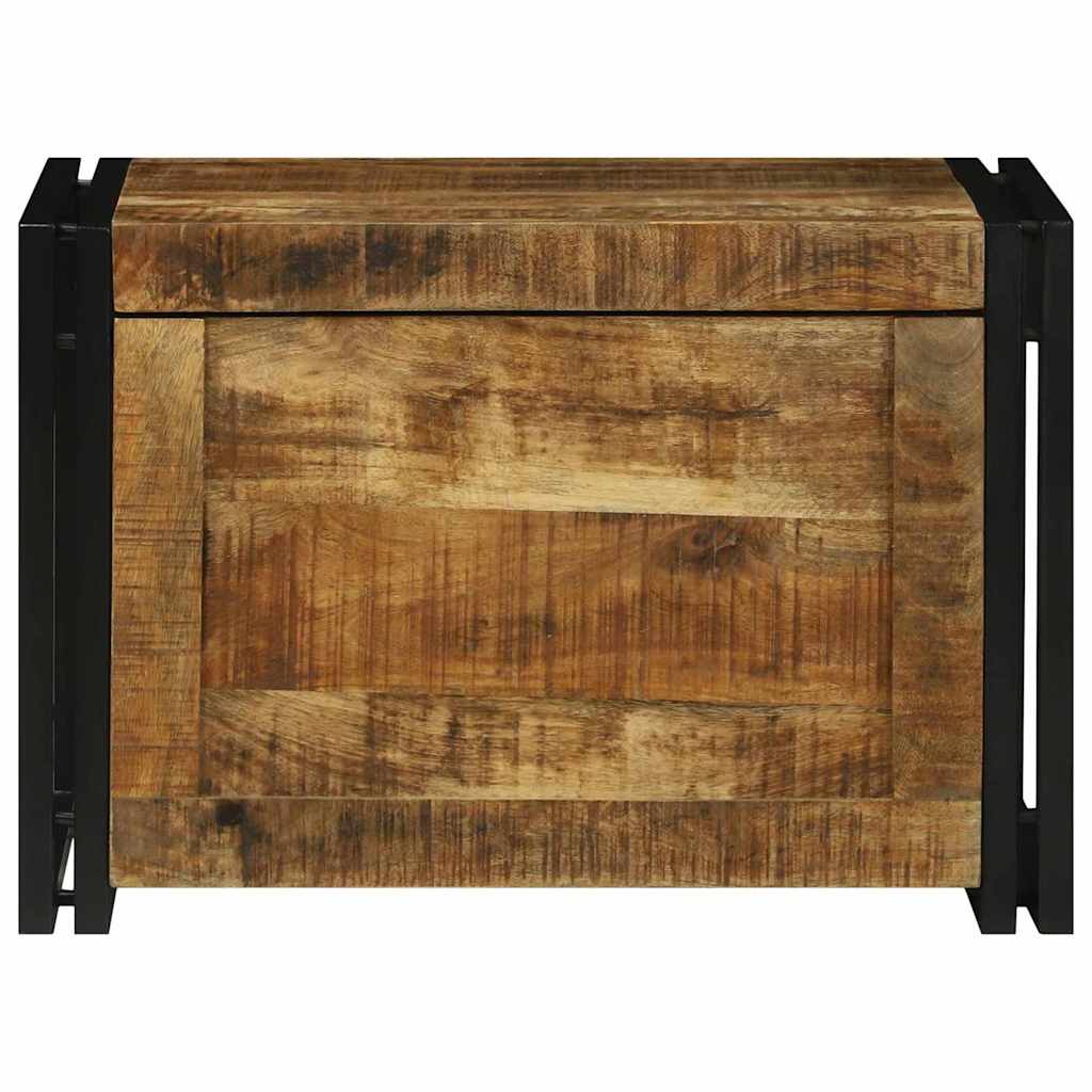 Saugojimo dėžė Ruda ir juoda 60 x 40 x 41 cm Kietas mango medis