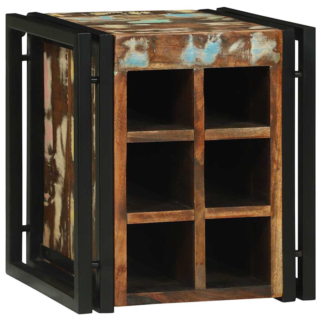 Vīna plaukts 34.5x35x39 cm, ciets pārstrādāts koks