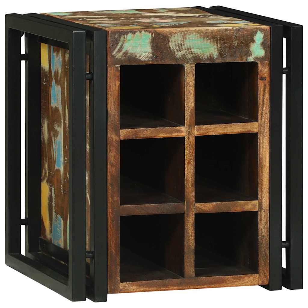 Vīna plaukts 34.5x35x39 cm, ciets pārstrādāts koks