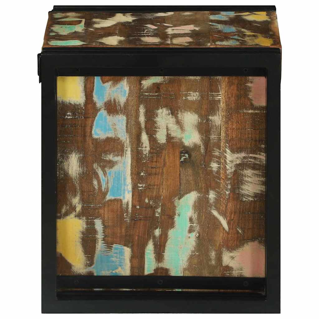 Vīna plaukts 34.5x35x39 cm, ciets pārstrādāts koks