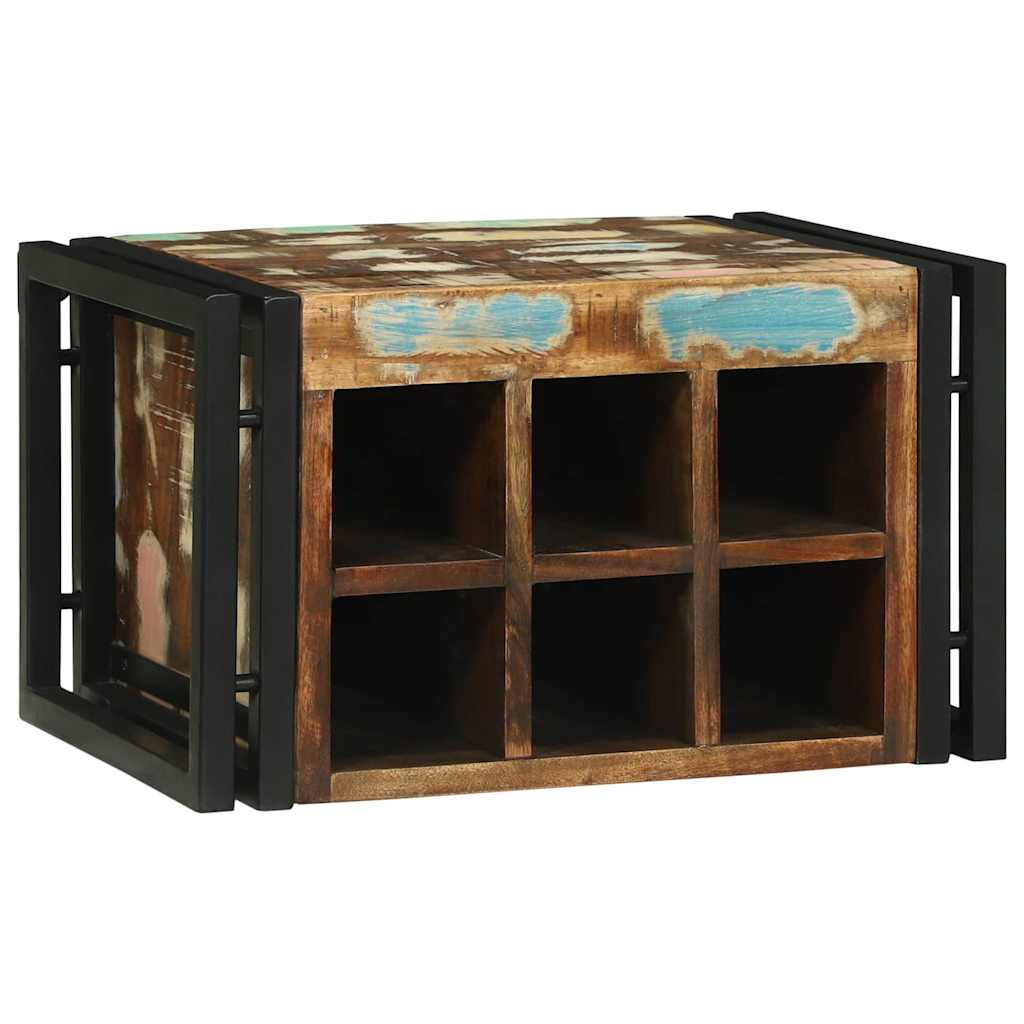 Vīna plaukts 46x35x27.5 cm Stiprs otrreizēji pārstrādāts koks
