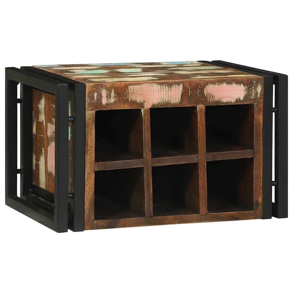 Vīna plaukts 46x35x27.5 cm Stiprs otrreizēji pārstrādāts koks