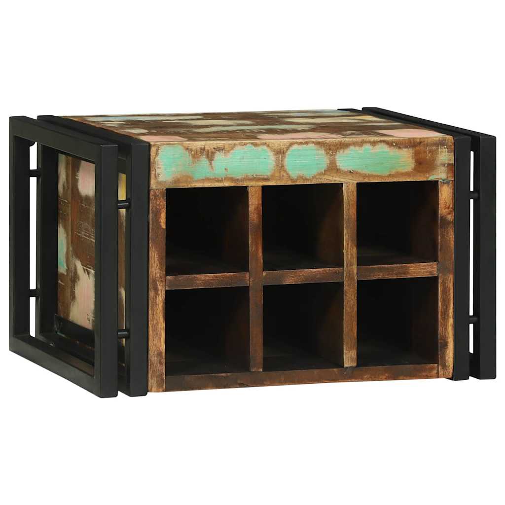 Vīna plaukts 46x35x27.5 cm Stiprs otrreizēji pārstrādāts koks