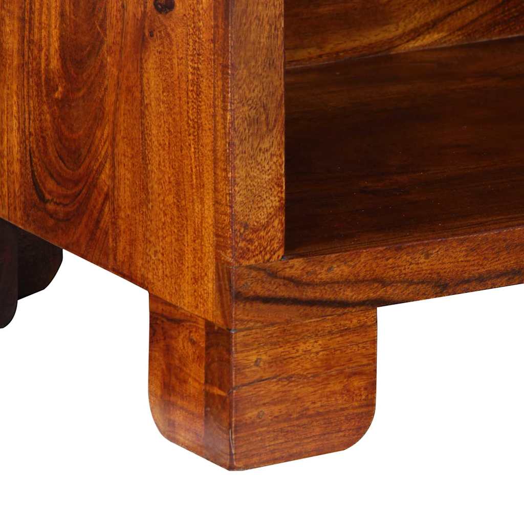Shoe Cabinet Brown 55 x 35 x 75 cm Solid Acacia Wood