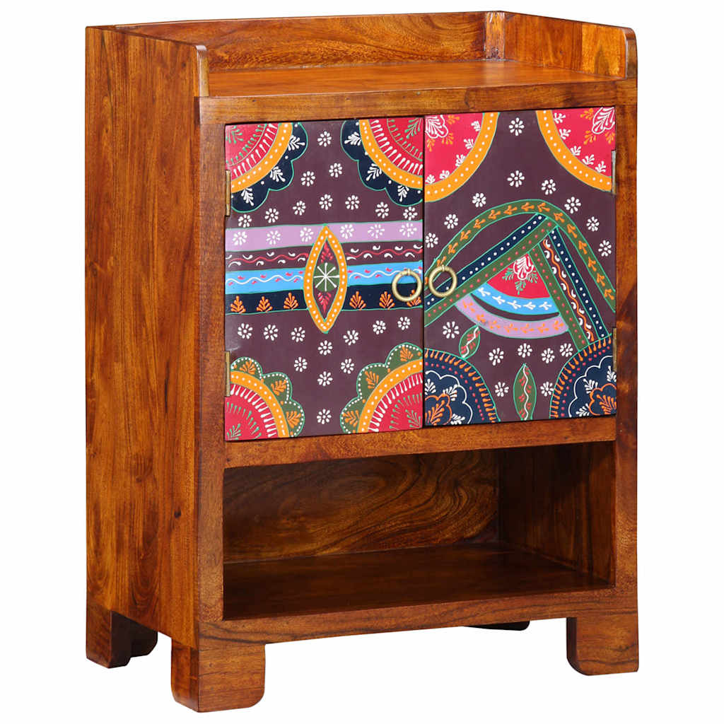 Shoe Cabinet Brown 55 x 35 x 75 cm Solid Acacia Wood