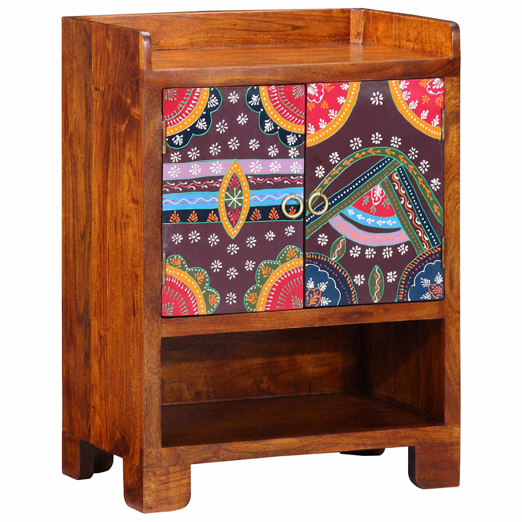 Shoe Cabinet Brown 55 x 35 x 75 cm Solid Acacia Wood