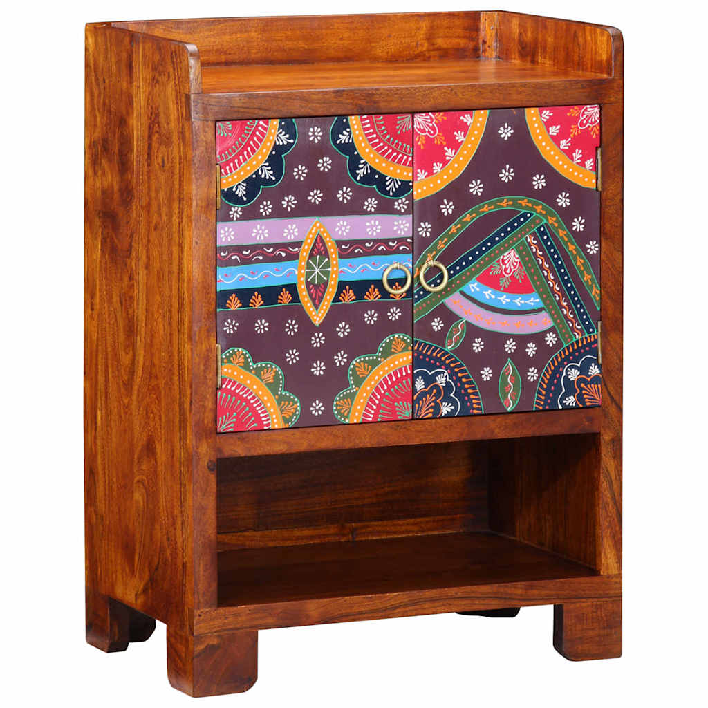 Shoe Cabinet Brown 55 x 35 x 75 cm Solid Acacia Wood