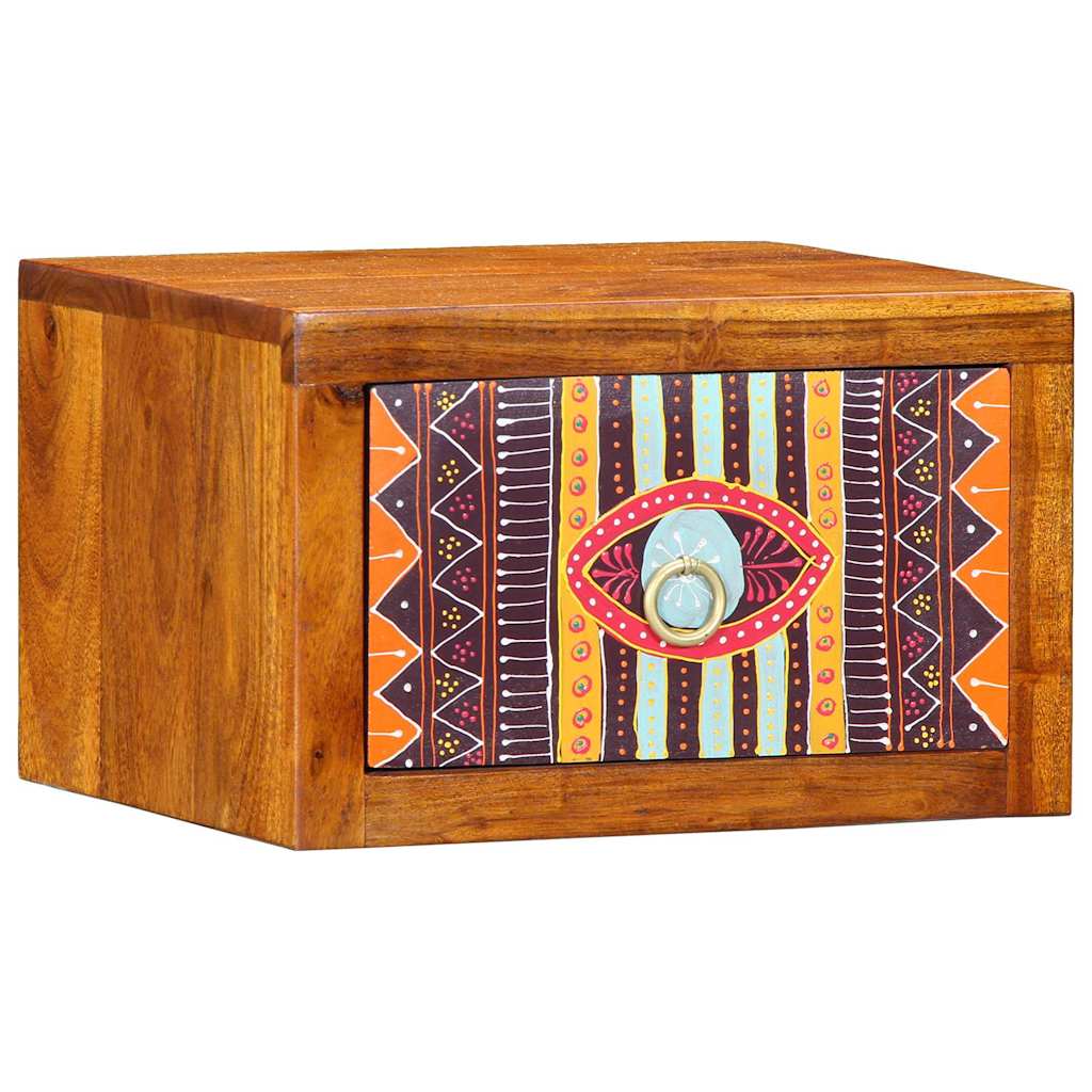 Naktiniai staliukai 2 vnt 35x30x22 cm Kietos akacijos medienos