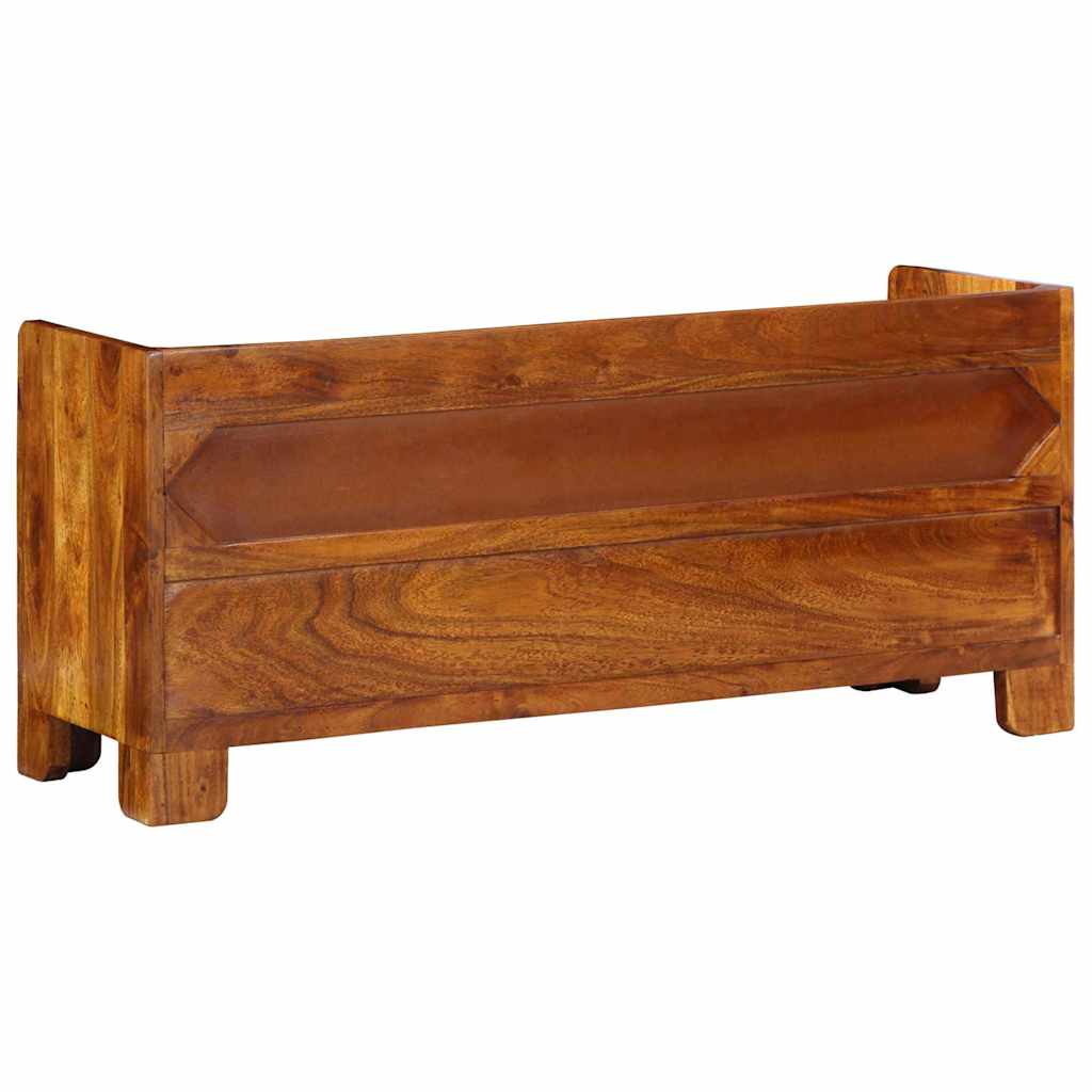 Batų suolelis Medus ruda 100 x 35 x 45 cm Alyvuogių masyvas