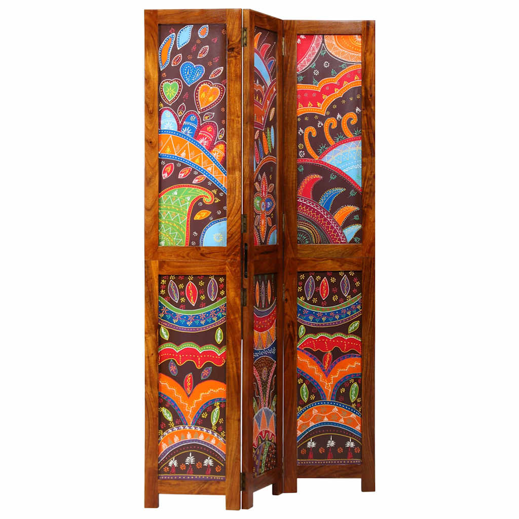 Erdvių Atskyrimas 3 Panelių Medaus Rudos Spalvos 35x1.5x160 cm Tvirtos Acacijos Medienos