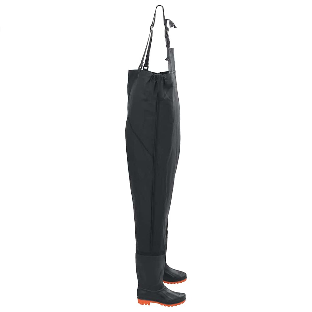 Waders with boots, black, size 40