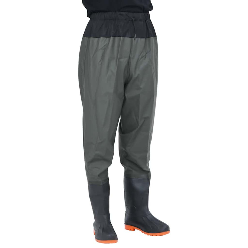 Waders with boots, dark green, size 42
