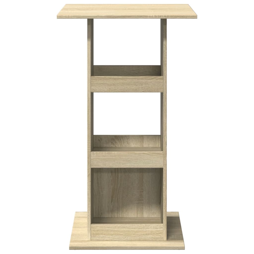 Bar table with shelf, oak, 60x60x102cm, treated wood