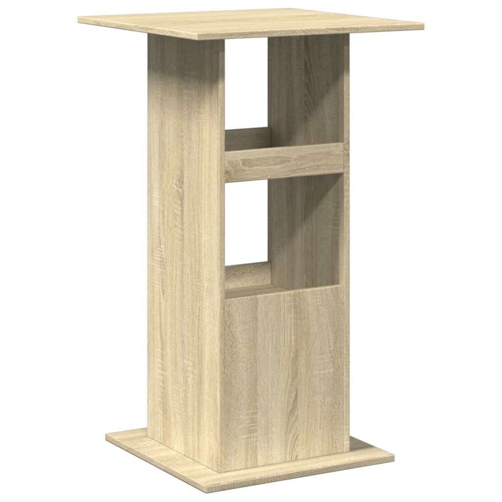 Bar table with shelf, oak, 60x60x102cm, treated wood