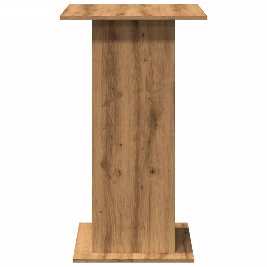 Bar table with shelf, artisan oak, 60x60x102cm, wood
