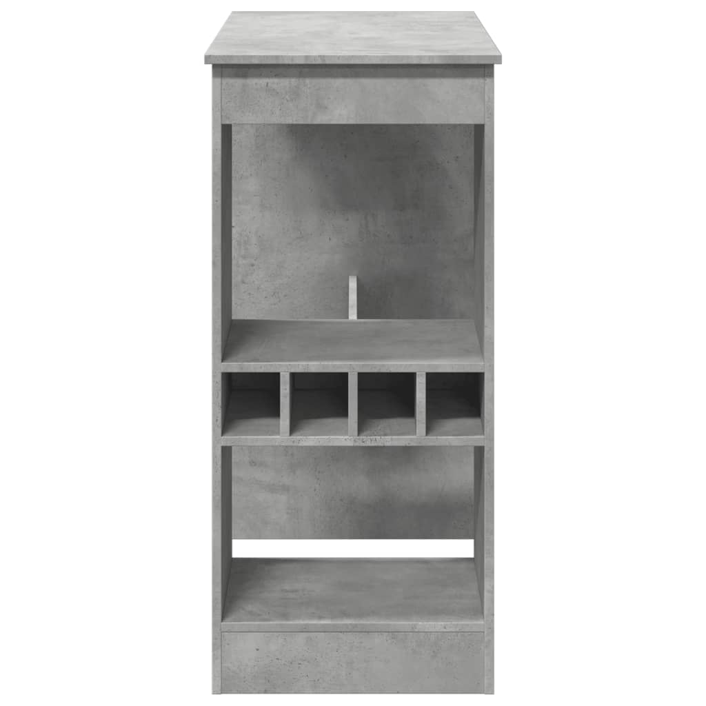 Bāra galds ar kronšteiniem, betona, 90x47,5x103,5cm, koks