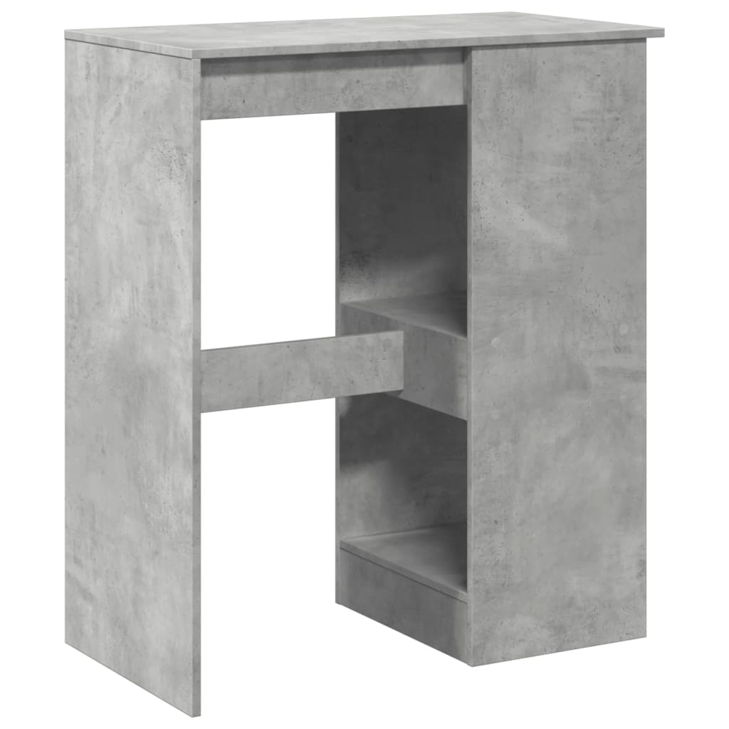Bāra galds ar kronšteiniem, betona, 90x47,5x103,5cm, koks