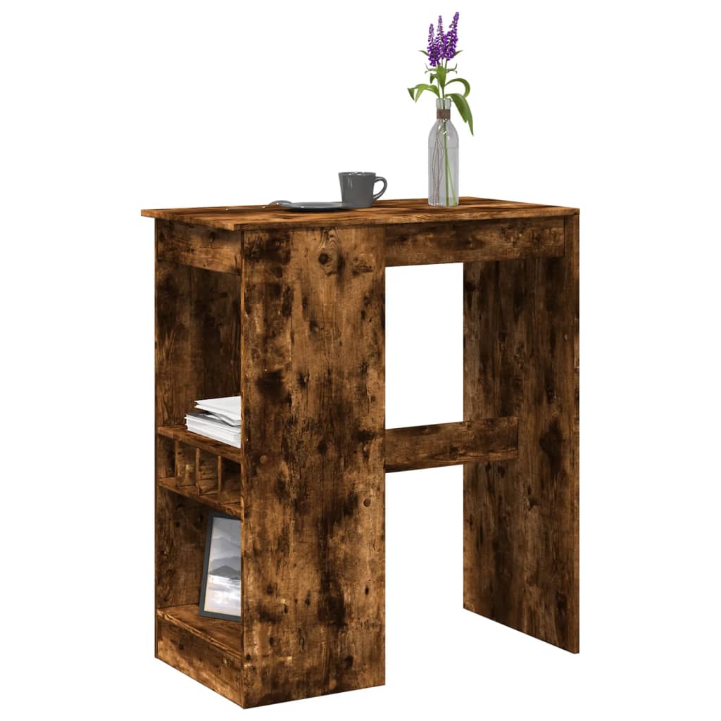 Bar table with brackets, smoky, 90x47.5x103.5cm, wood